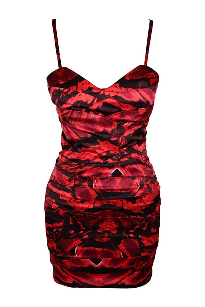 Lipsy Draped Red Dress