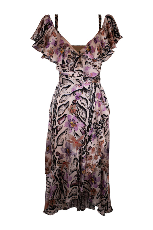 Temperly Multicolor Silk Dress