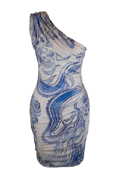 Emilio Pucci One Shoulder Dress