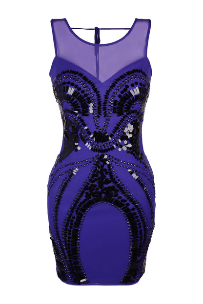 Lipsy Embellished Purple Dress