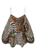 Camilla Zebra Beachwear Romper