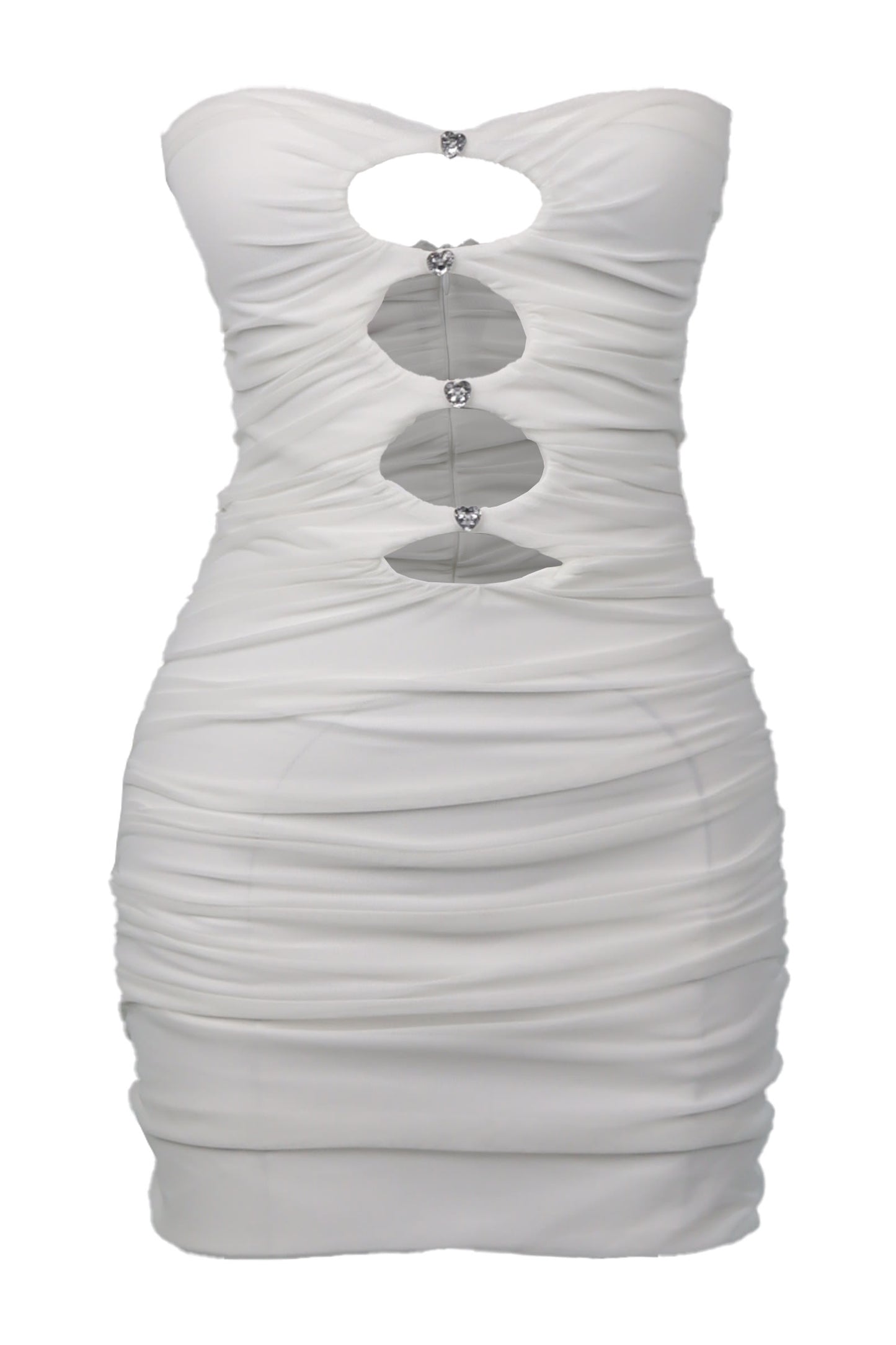 Love On Friday Cut-Out White Dress