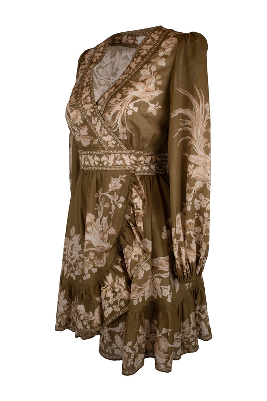 Zimmerman Green V Neck Dress