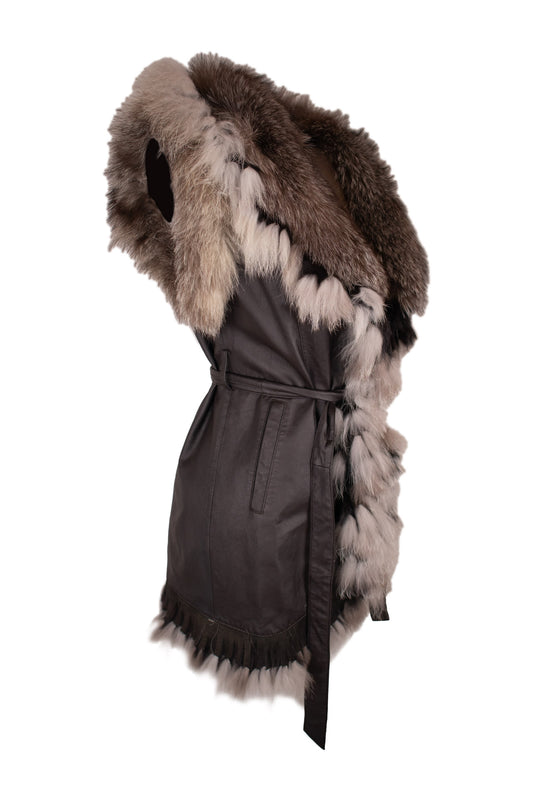 Miss Sonia London Brown Waistcoat