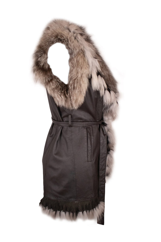 Miss Sonia London Brown Waistcoat