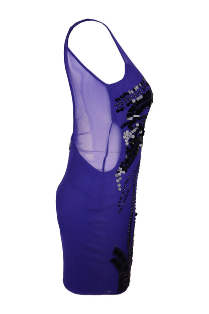 Lipsy Embellished Purple Dress