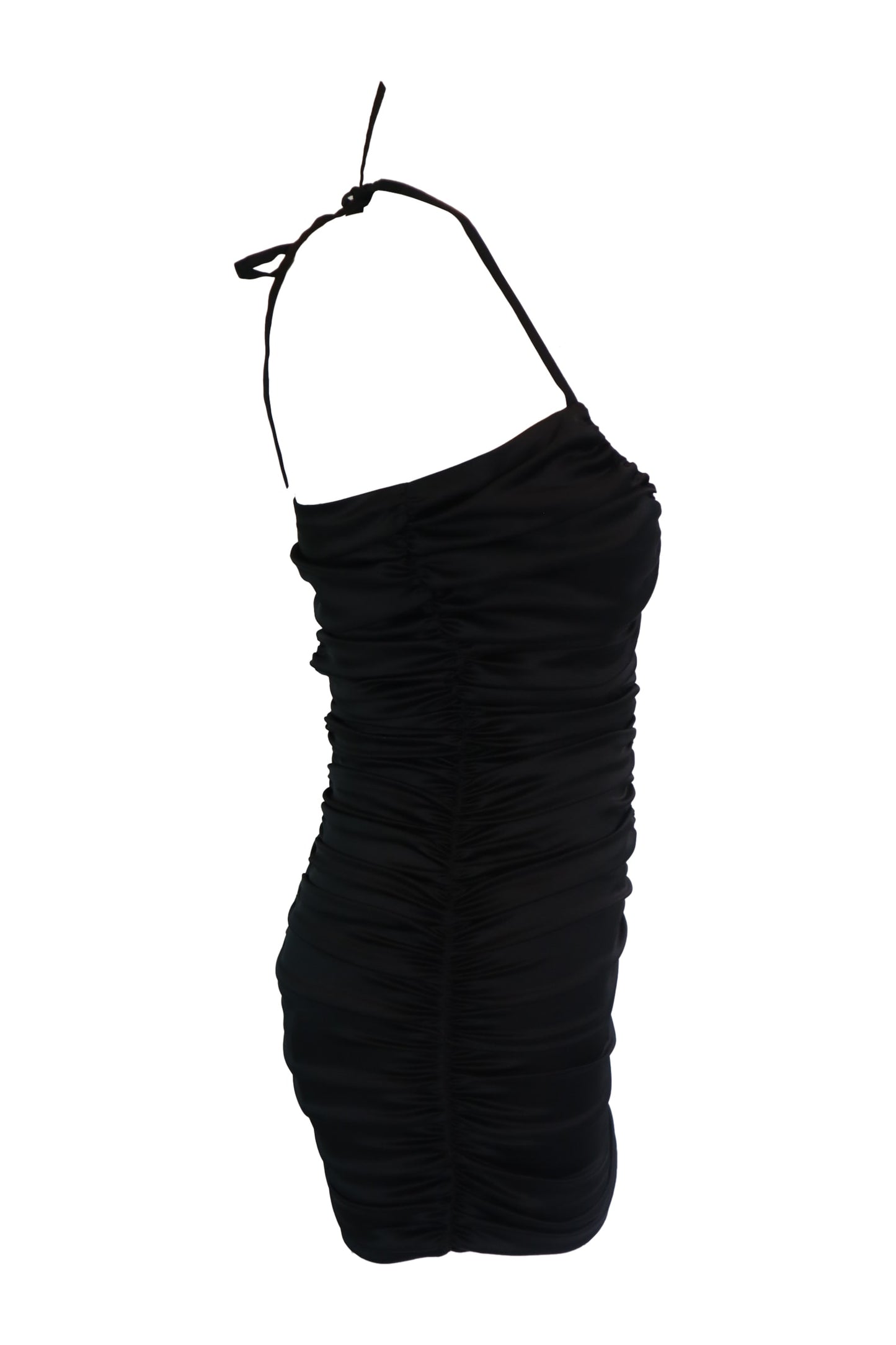 Naia Ruched Black Dress