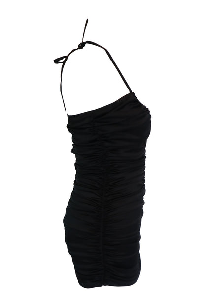Naia Ruched Black Dress