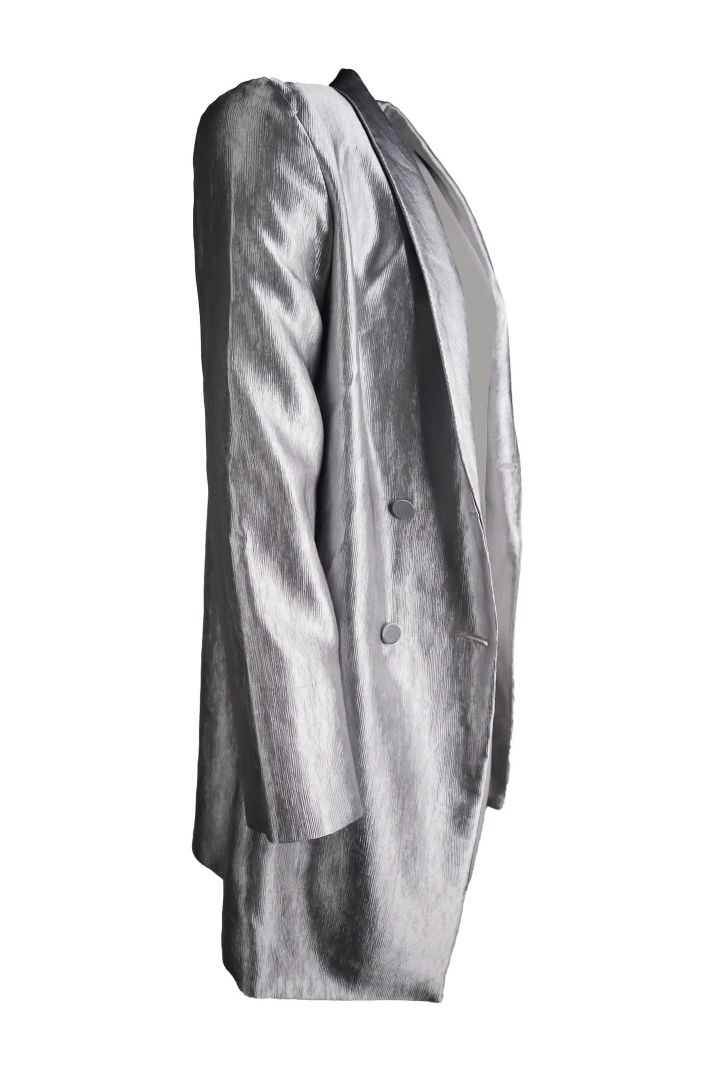 Topshop Shiney Grey Anthracite Jacket Blazer