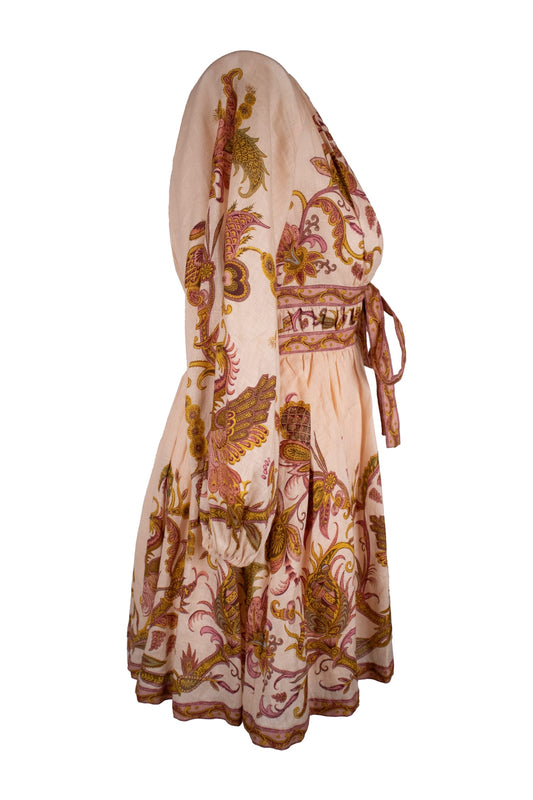 Zimmerman Pink V Neck Dress