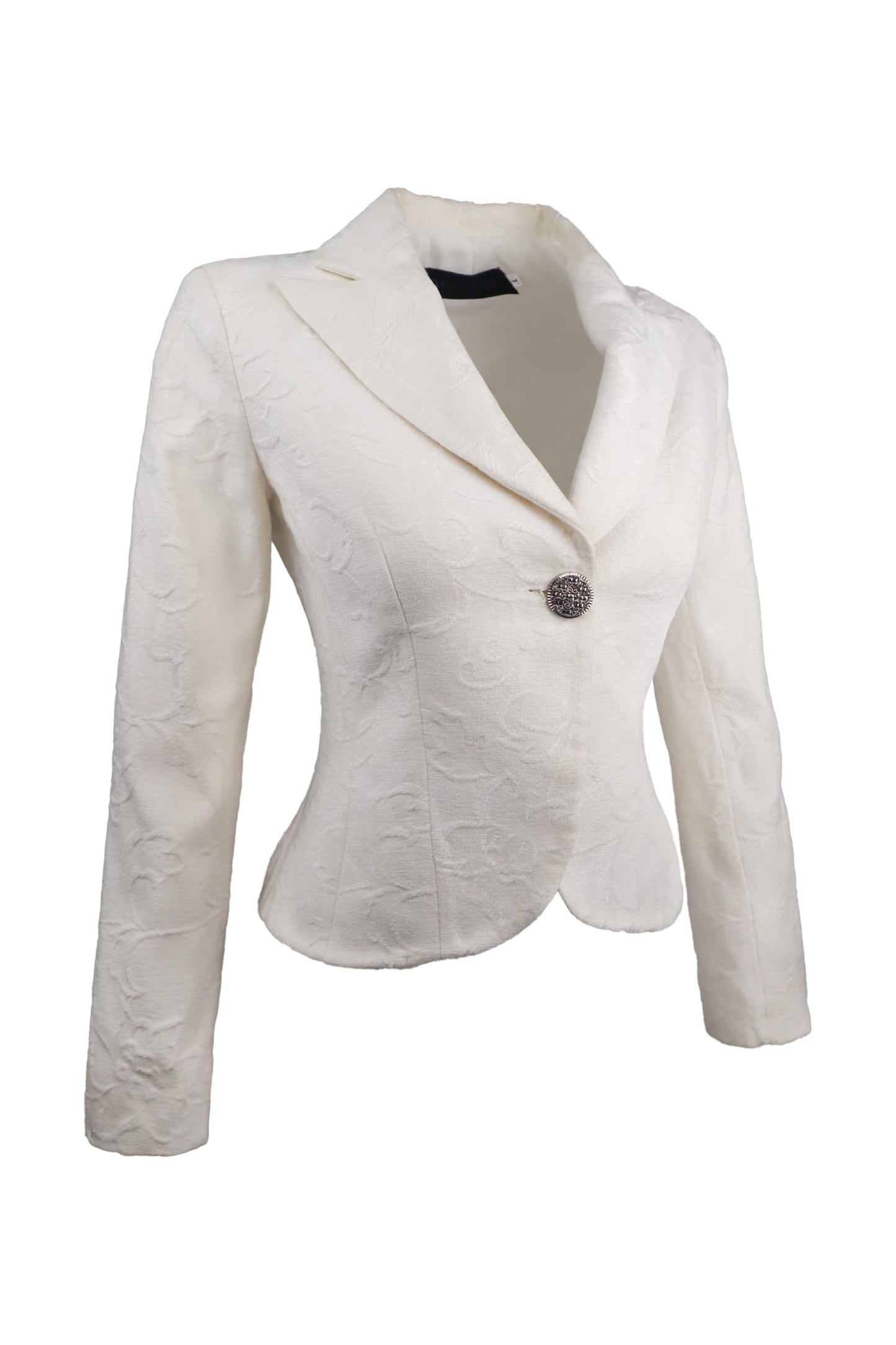 Imperial White With Patterns Jacket Blazer
