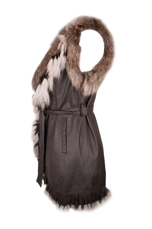 Miss Sonia London Brown Waistcoat