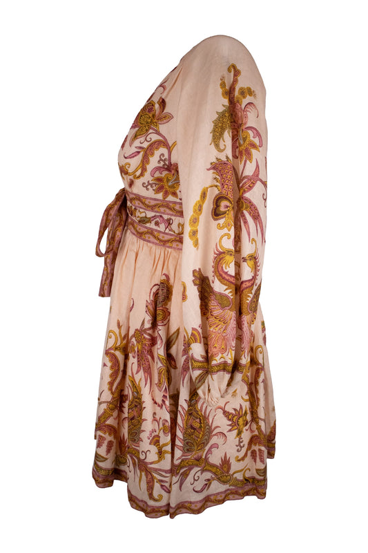 Zimmerman Pink V Neck Dress