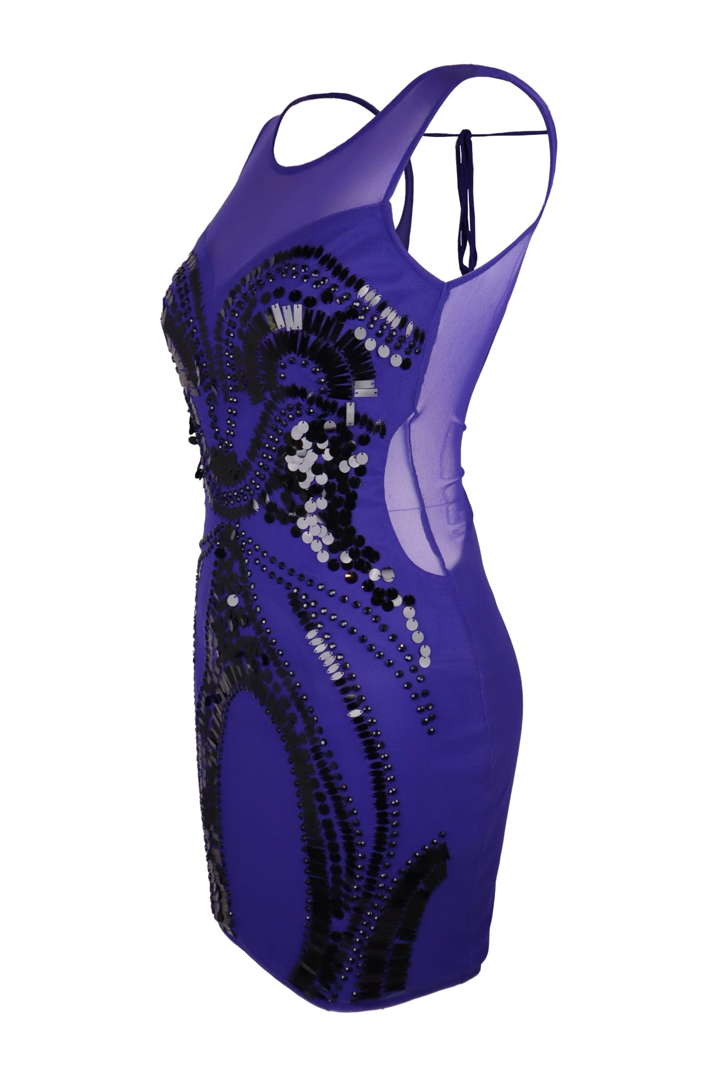 Lipsy Embellished Purple Dress