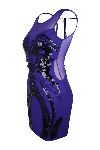Lipsy Embellished Purple Dress