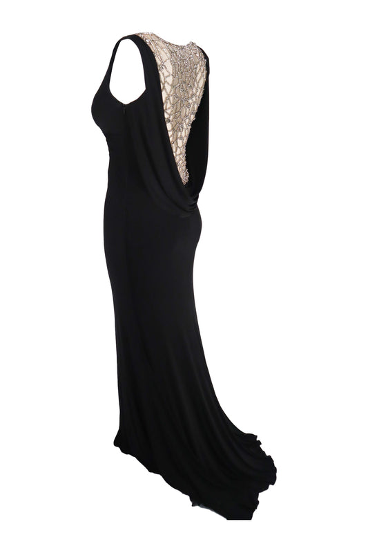 Jovani Spiderweb Embellished Gown