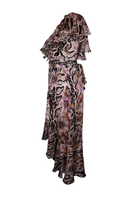Temperly Multicolor Silk Dress