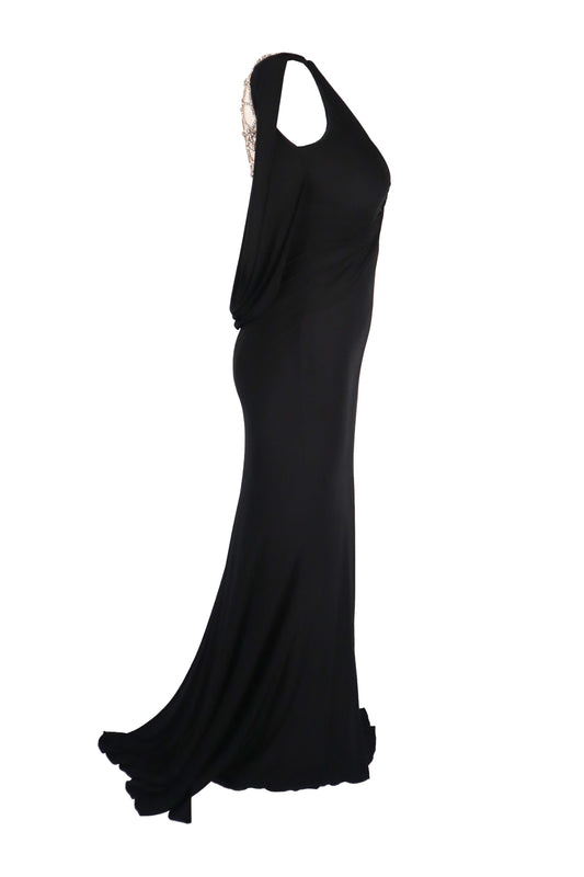 Jovani Spiderweb Embellished Gown